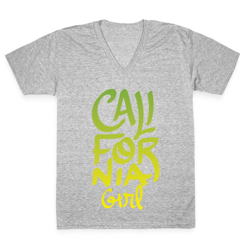 California Girl V-Neck Tee Shirt