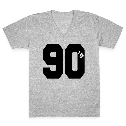 90's Varsity V-Neck Tee Shirt