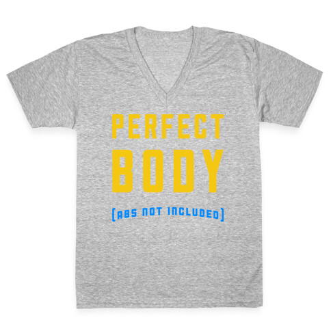 Perfect Body ( Abs not Included ) V-Neck Tee Shirt