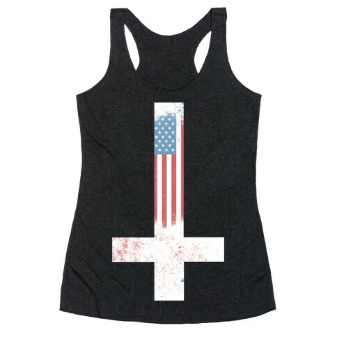 Satanic America Racerback Tank Top