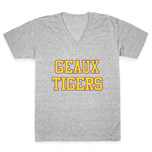 Geaux Tigers V-Neck Tee Shirt
