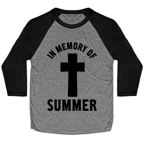 In Memory Of Summer Baseball Tee