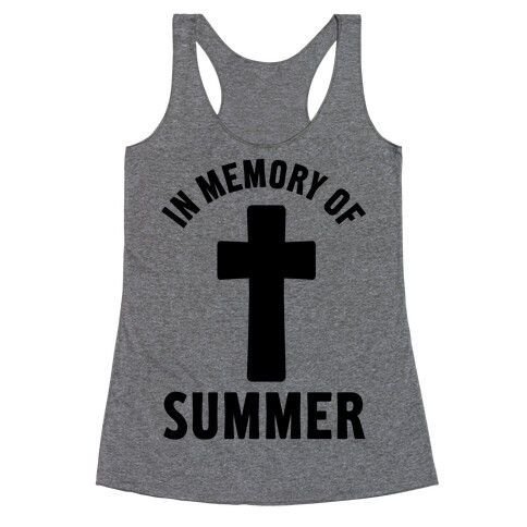 In Memory Of Summer Racerback Tank Top