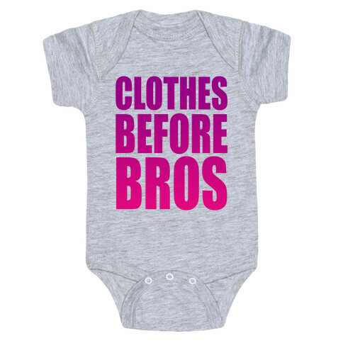 Clothes Before Bros Baby One-Piece