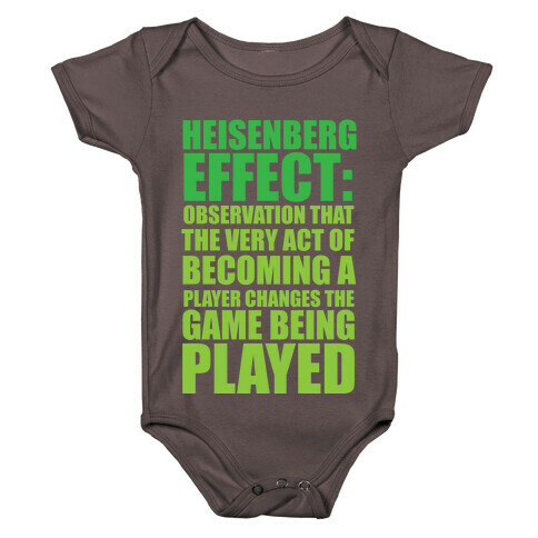 The Heisenberg Effect Baby One-Piece