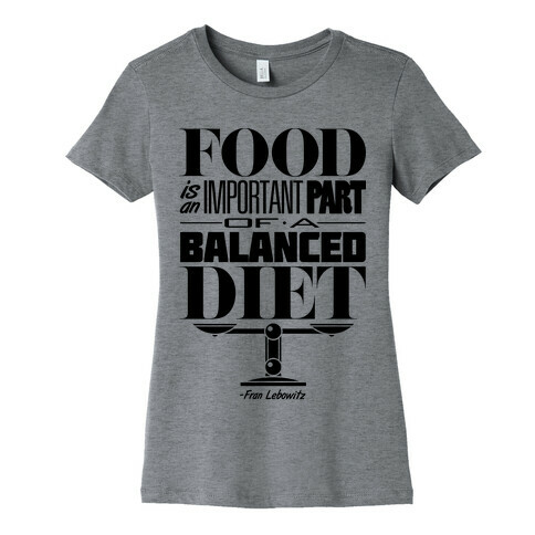 Food Diet Womens T-Shirt