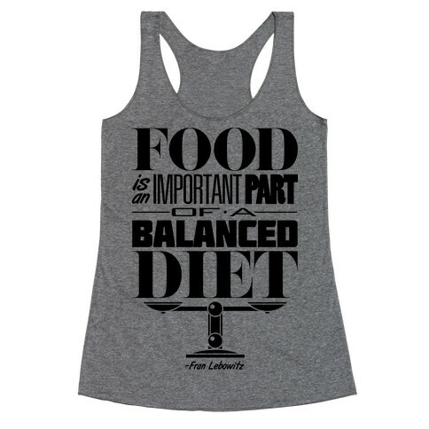 Food Diet Racerback Tank Top