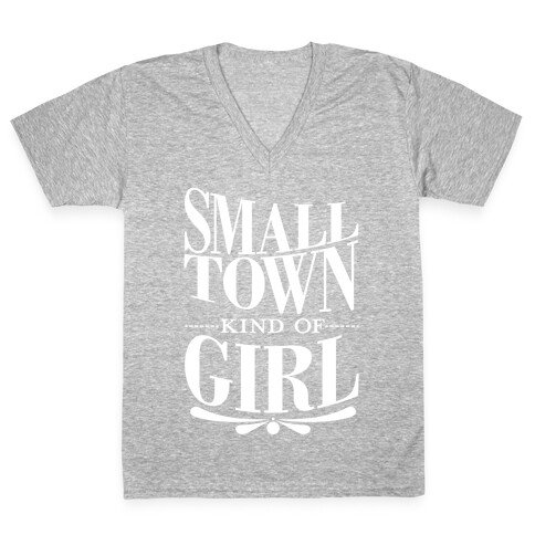 Small Town Kind Of Girl V-Neck Tee Shirt