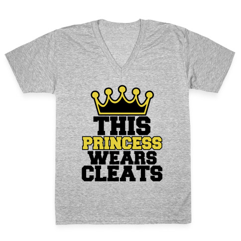 Soccer Princess V-Neck Tee Shirt