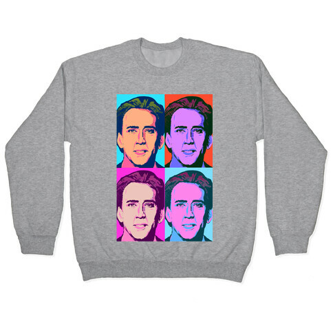 Nicholas Cage Pop Art Parody Pullover