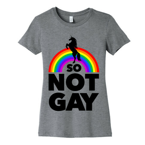 So Not Gay (White) Womens T-Shirt