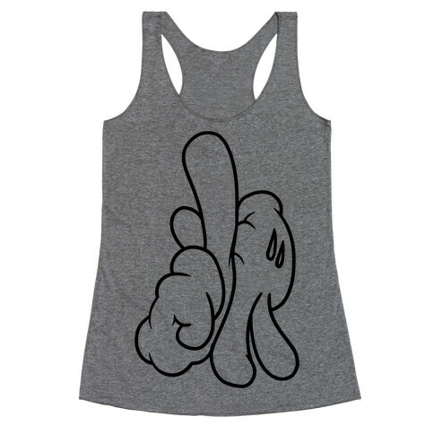 LA (Cartoon Hands) Racerback Tank Top