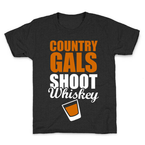 Country Gals Shoot Whiskey Kids T-Shirt