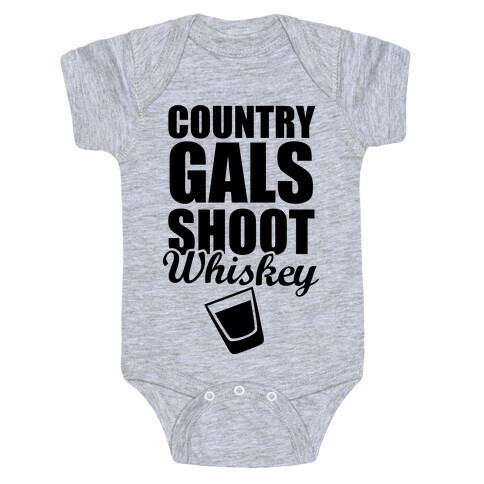 Country Gals Shoot Whiskey Baby One-Piece