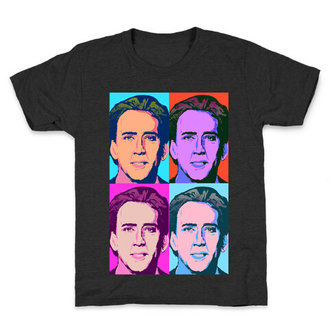 Nicholas Cage Pop Art Parody Kids T-Shirt