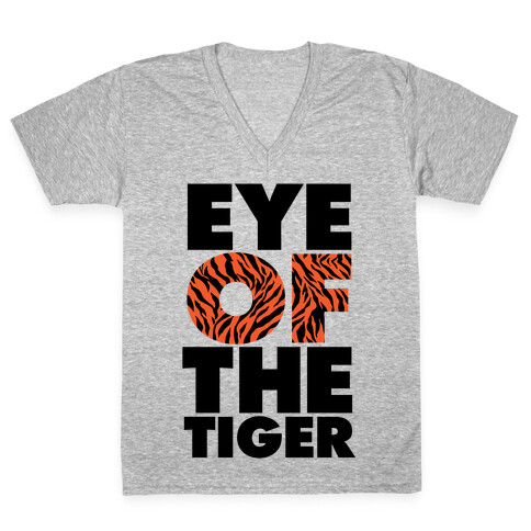 Eye Of The Tiger V-Neck Tee Shirt