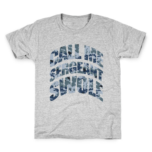 Sergeant Swole (Blue) Kids T-Shirt