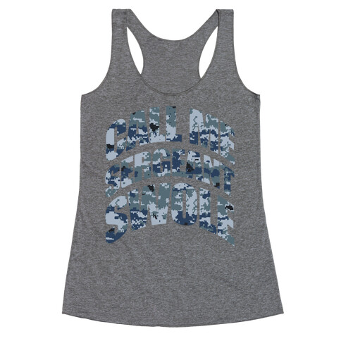 Sergeant Swole (Blue) Racerback Tank Top