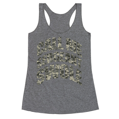 Sergeant Swole (Green) Racerback Tank Top