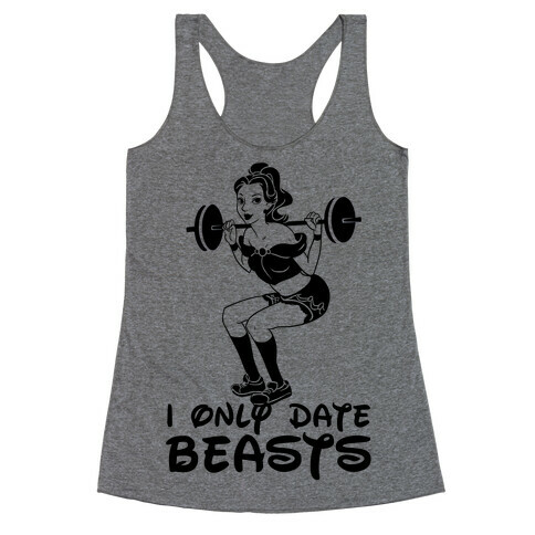 I Only Date Beasts (neon) Racerback Tank Top