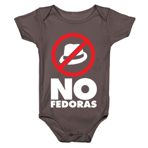 No Fedoras Baby One-Piece