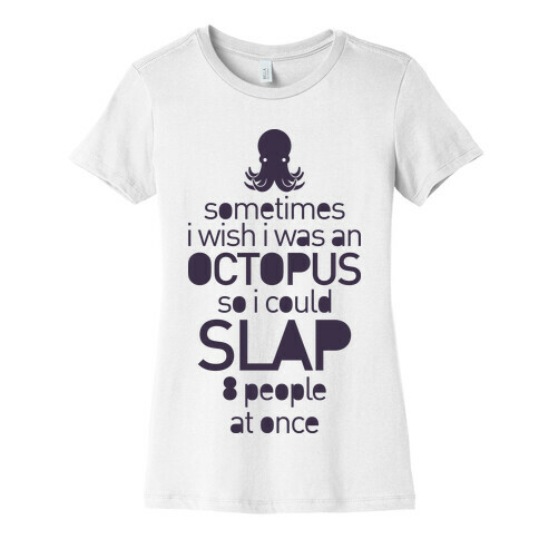 Octopus Slap Womens T-Shirt