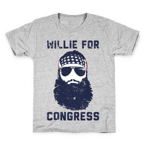 Willie For Congress  Kids T-Shirt