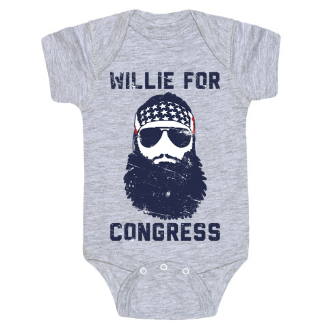 Willie For Congress  Baby One-Piece