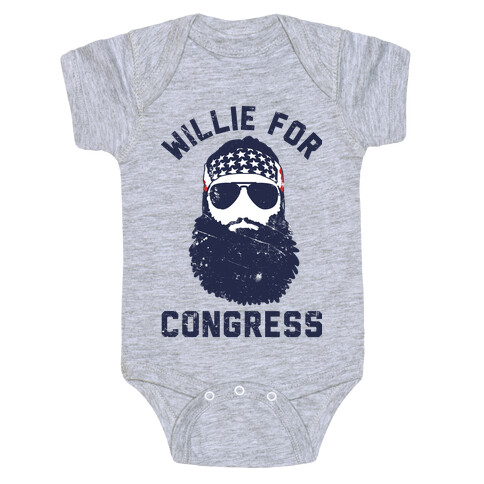 Willie For Congress  Baby One-Piece
