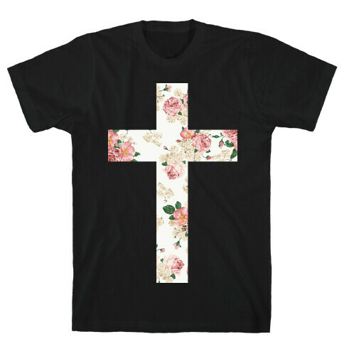 Floral Cross T-Shirt