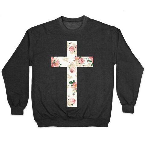 Floral Cross Pullover