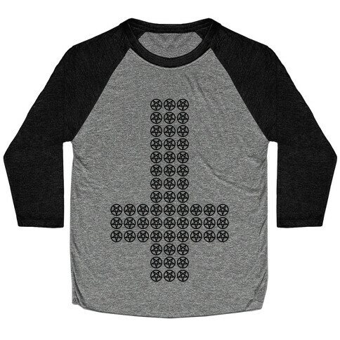 Pentagram Cross Baseball Tee