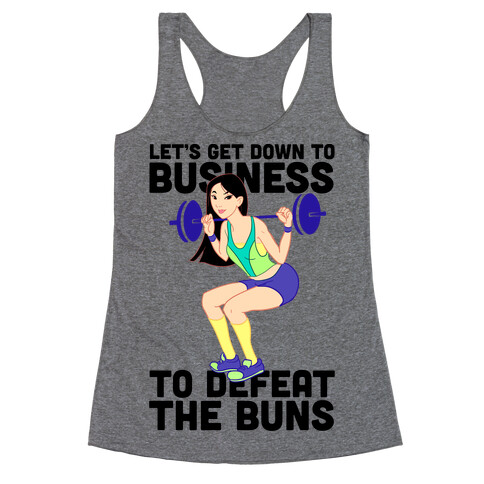 Let's Get Down to Business Parody Racerback Tank Top