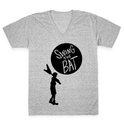 Swing The Bat V-Neck Tee Shirt