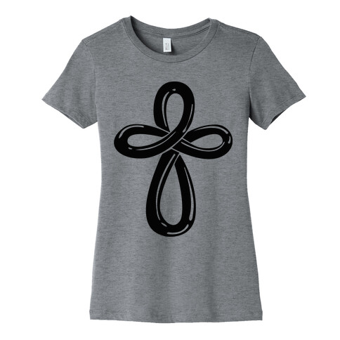Infinity Cross (Back) Womens T-Shirt