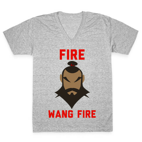 Fire, Wang Fire V-Neck Tee Shirt
