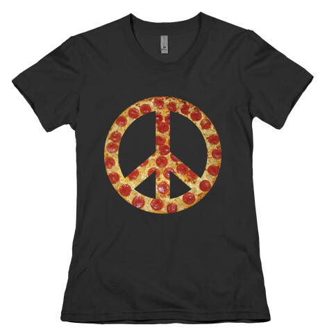 Peace Of Pizza Womens T-Shirt