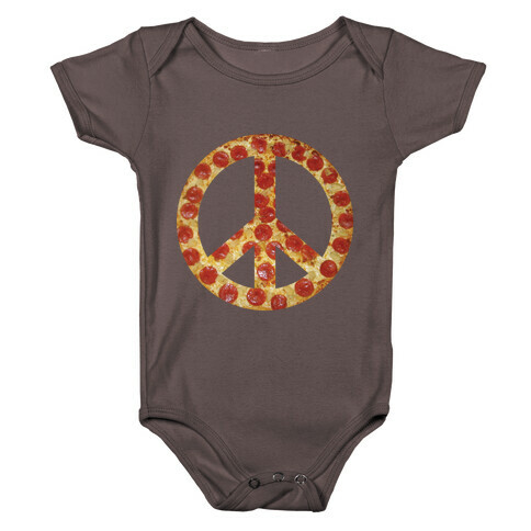 Peace Of Pizza Baby One-Piece
