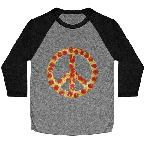 Peace Of Pizza Baseball Tee