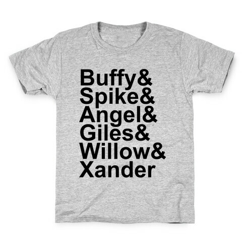 Buffy Names Kids T-Shirt