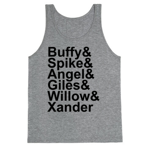 Buffy Names Tank Top