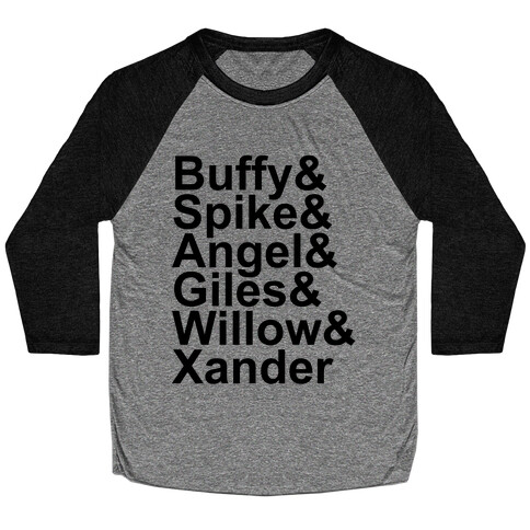 Buffy Names Baseball Tee