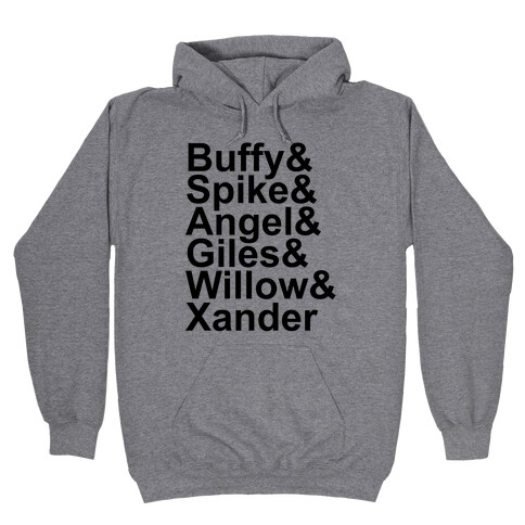 Buffy Names Hooded Sweatshirt