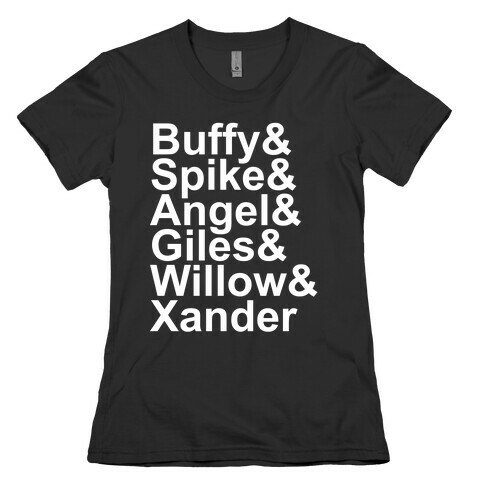 Buffy Names Womens T-Shirt