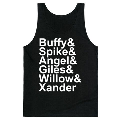 Buffy Names Tank Top