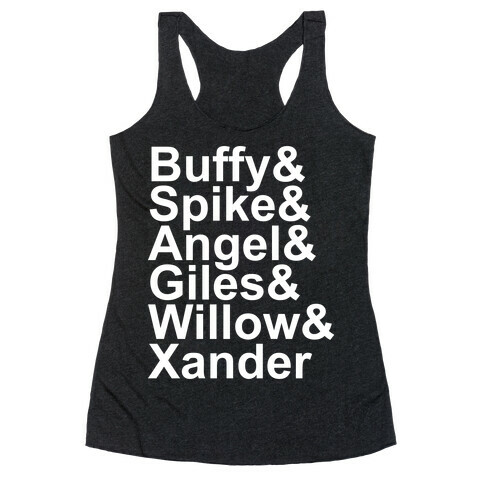 Buffy Names Racerback Tank Top