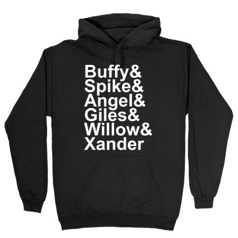 Buffy Names Hooded Sweatshirt