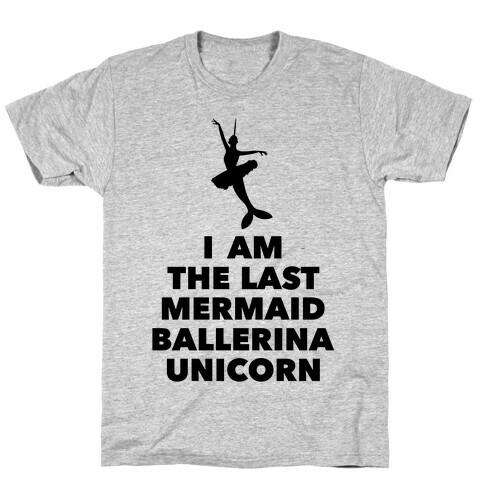 Mermaid Ballerina Unicorn T-Shirt