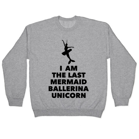 Mermaid Ballerina Unicorn Pullover