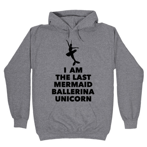 Mermaid Ballerina Unicorn Hooded Sweatshirt